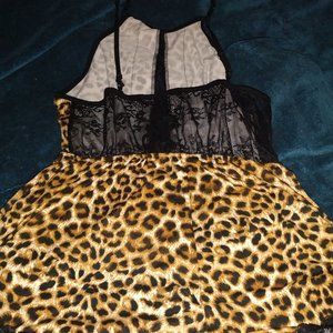 Leopard lingerie nightgown